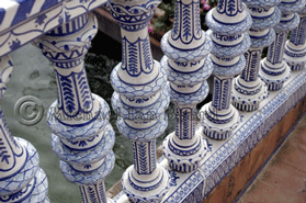 Ceramic Balustrades, Spanish Pavillion